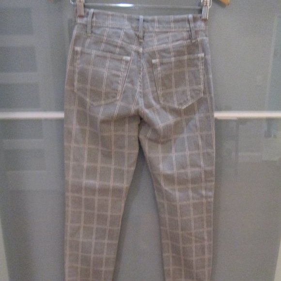 Frame Le High Skinny Crop Window Pane Plaid Pant - Picture 4 of 8
